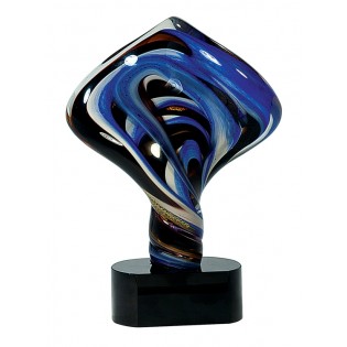 Diamond Twist Glass Art AGS13