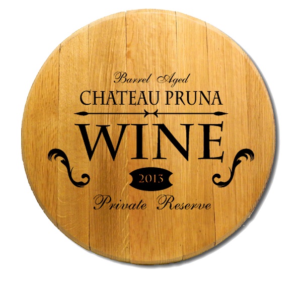 Personalized Private Reserve Wine Barrel Head Sign BH423