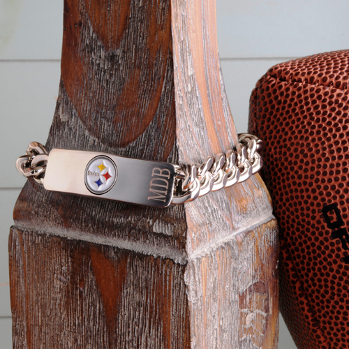 NFL Fanatic Engraved Stainless Steel Bracelet GC10001