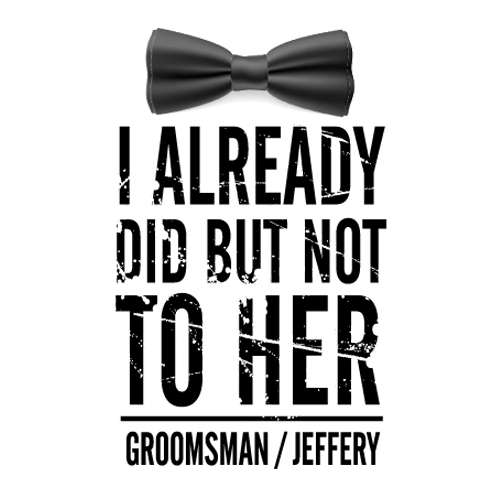 Personalized Groomsman Bachelor Party T-shirt