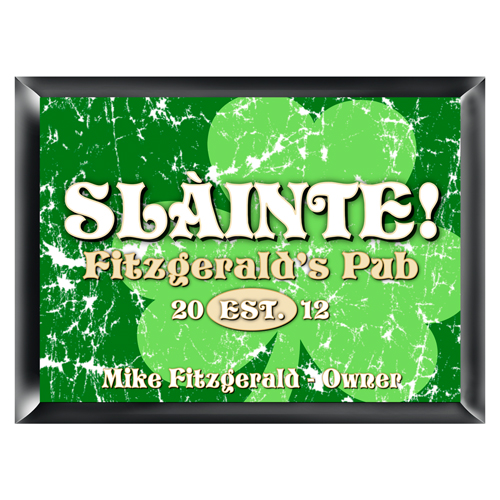 Personalized Irish Family Home Pub Sign