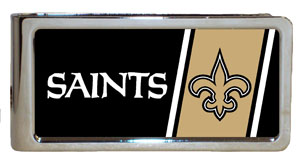 NFL Team Emblem Engraved Silver Money Clip