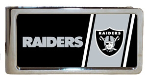 NFL Team Emblem Engraved Silver Money Clip