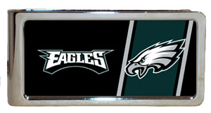 NFL Team Emblem Engraved Silver Money Clip