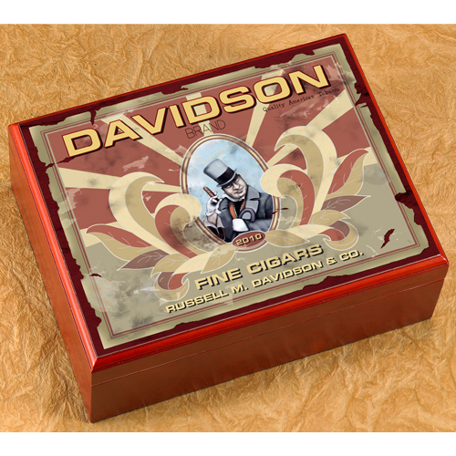 Personalized Premium Cherry Wood Humidor