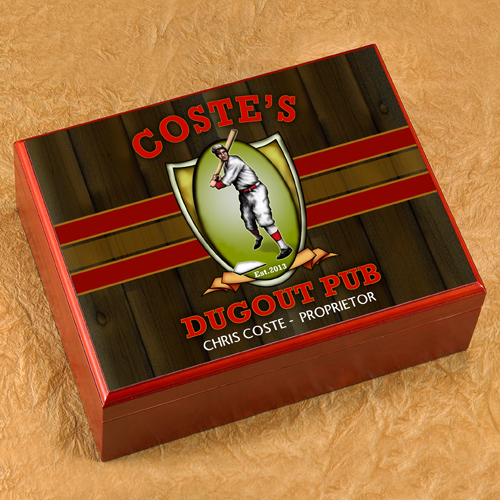 Personalized Premium Cherry Wood Humidor