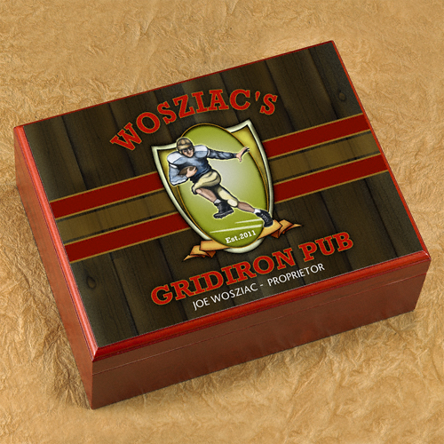 Personalized Premium Cherry Wood Humidor