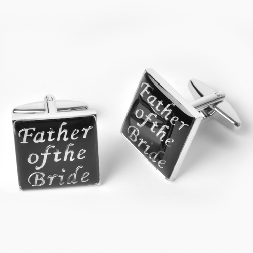 Dashing Cufflinks With Engraved Silver Case