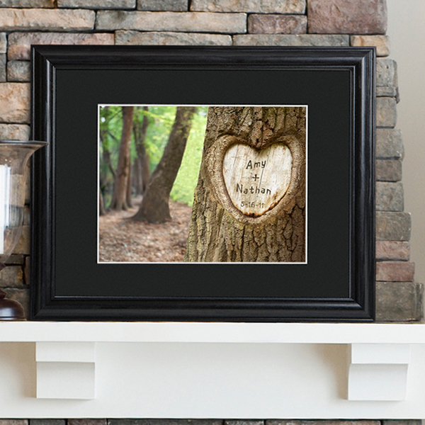 Tree Of Love Personalized Print and Black Frame GC715