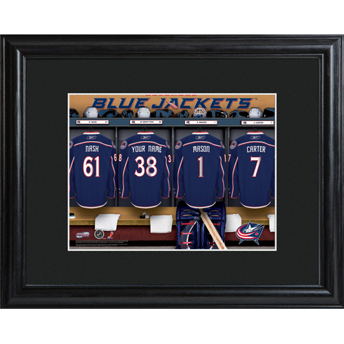 Custom NHL Wood Framed Locker Room Wall Print