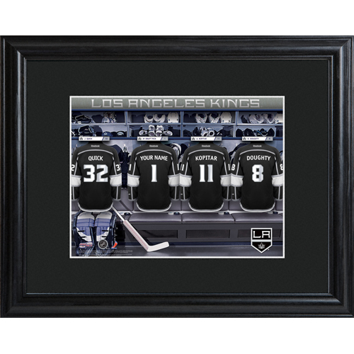 Custom NHL Wood Framed Locker Room Wall Print