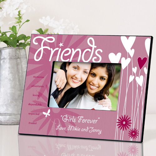Personalized Hearts and Flowers Frame For Friends GC737friends