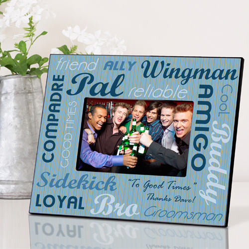 Personalized Guys Wedding Party Picture Frame