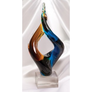 Unity Glass Art Sculpture Award GLSC9