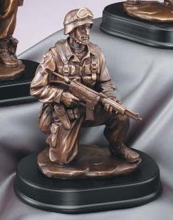 Resin Military Soldier Taking A Knee MIL204