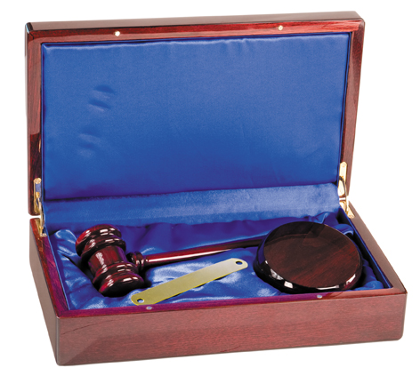 Rosewood Gavel Boxed Set PFDS10