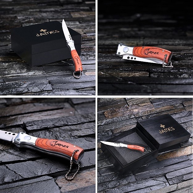 Custom Engraved Knife Ink Pen, Black, Personalized Gift – Bullet Designs®  Inc.